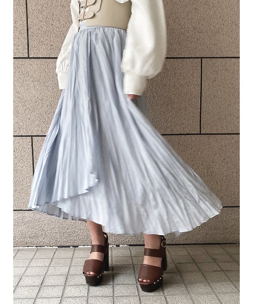 one way（ワンウェイ）の「【oneway】イレヘムワッシャースカート（スカート・レディース・ホワイト/ライトグレー/ライトイエロー/ライトグリーン・FREE）」の2枚目の写真