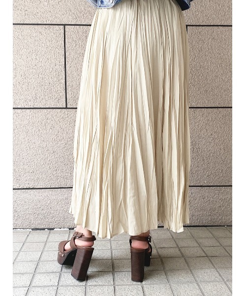 one way（ワンウェイ）の「【oneway】イレヘムワッシャースカート（スカート・レディース・ホワイト/ライトグレー/ライトイエロー/ライトグリーン・FREE）」の8枚目の写真