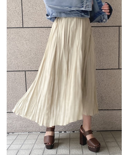 one way（ワンウェイ）の「【oneway】イレヘムワッシャースカート（スカート・レディース・ホワイト/ライトグレー/ライトイエロー/ライトグリーン・FREE）」の10枚目の写真