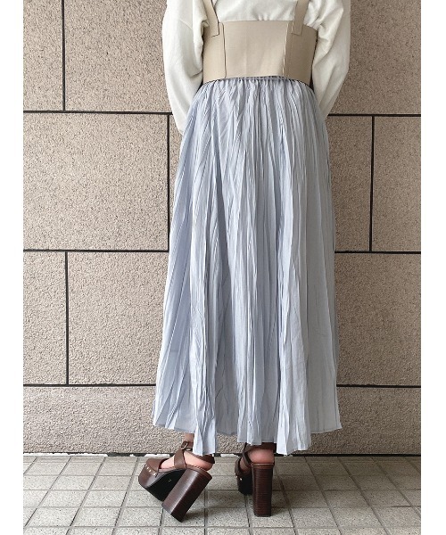 one way（ワンウェイ）の「【oneway】イレヘムワッシャースカート（スカート・レディース・ホワイト/ライトグレー/ライトイエロー/ライトグリーン・FREE）」の14枚目の写真