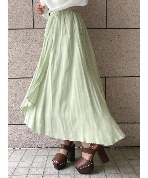 one way（ワンウェイ）の「【oneway】イレヘムワッシャースカート（スカート・レディース・ホワイト/ライトグレー/ライトイエロー/ライトグリーン・FREE）」の17枚目の写真