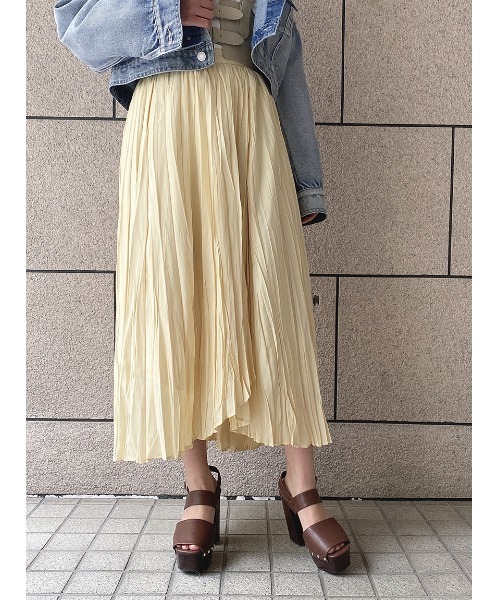 one way（ワンウェイ）の「【oneway】イレヘムワッシャースカート（スカート・レディース・ホワイト/ライトグレー/ライトイエロー/ライトグリーン・FREE）」の19枚目の写真