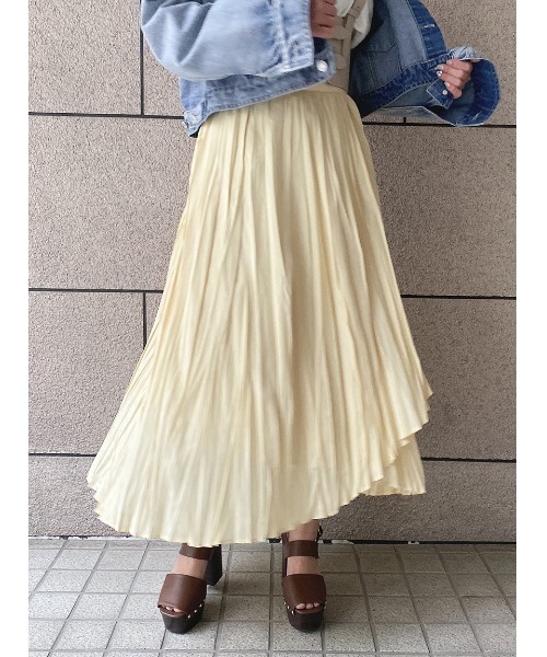 one way（ワンウェイ）の「【oneway】イレヘムワッシャースカート（スカート・レディース・ホワイト/ライトグレー/ライトイエロー/ライトグリーン・FREE）」の22枚目の写真