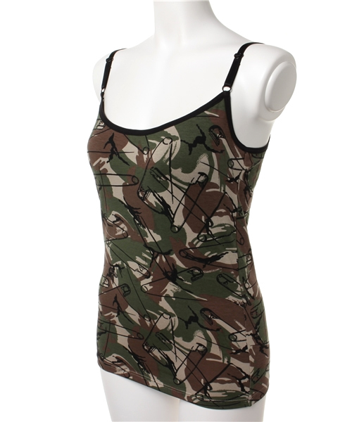HYSTERIC GLAMOUR（ヒステリックグラマー）の「BRITISH PINS CAMO総柄 キャミソール（キャミソール・レディース・その他2・FREE）」の5枚目の写真
