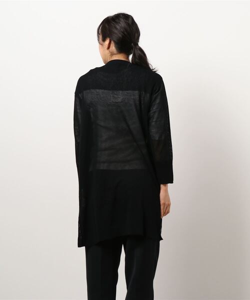 Bou Jeloud（ブージュルード）の「さらさらサイドボタンミドルカーディガン（カーディガン/ボレロ・レディース・ブラック/ベージュ/ブルー/ライトカーキ/マスタード/イエロー・FREE）」の8枚目の写真