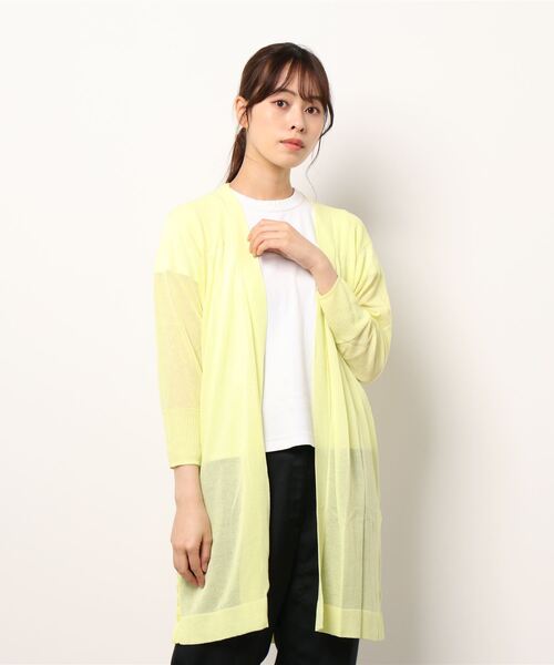 Bou Jeloud（ブージュルード）の「さらさらサイドボタンミドルカーディガン（カーディガン/ボレロ・レディース・ブラック/ベージュ/ブルー/ライトカーキ/マスタード/イエロー・FREE）」の17枚目の写真