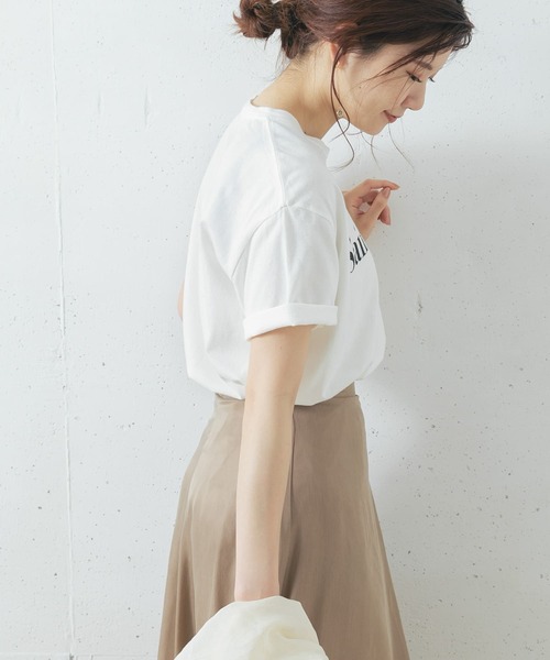 URBAN RESEARCH ROSSO（アーバンリサーチロッソ）の「FLAVOR TEE　SAINT-TROPEZ T-SHIRTS（Tシャツ/カットソー・レディース・ライトベージュ/ホワイト・-）」の14枚目の写真