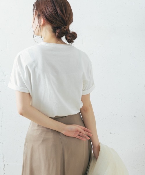 URBAN RESEARCH ROSSO（アーバンリサーチロッソ）の「FLAVOR TEE　SAINT-TROPEZ T-SHIRTS（Tシャツ/カットソー・レディース・ライトベージュ/ホワイト・-）」の12枚目の写真