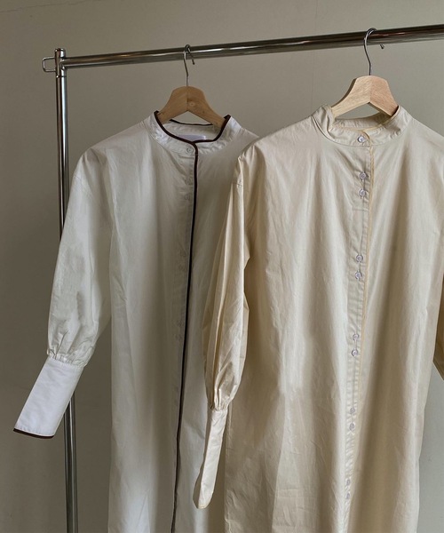 Amiur（エミレ）の「band color shirt ops（ワンピース・レディース・ホワイト/クリーム・FREE）」の11枚目の写真