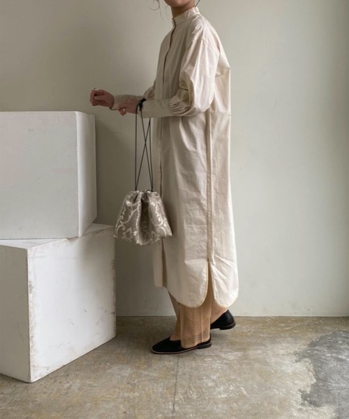 Amiur（エミレ）の「band color shirt ops（ワンピース・レディース・ホワイト/クリーム・FREE）」の16枚目の写真