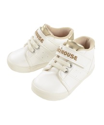 MIKI HOUSE（ミキハウス）の「ゴールドロゴセカンドベビーシューズ（スニーカー・キッズ）」