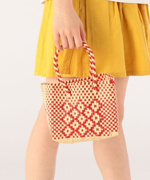 SHIPS(シップス)の「【SHIPS KIDS別注】Diminutivo:MINI BOLSA(SSS)(かごバッグ・キッズ・ブラック/パープル/レッド/オレンジ/ライラック・ONE SIZE)」の5枚目の写真