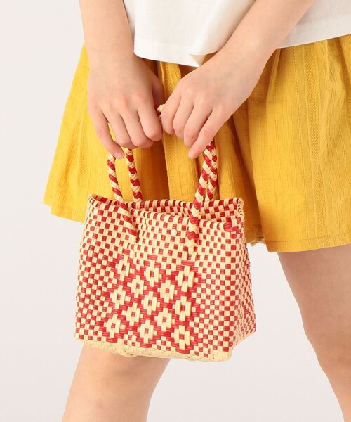 SHIPS(シップス)の「【SHIPS KIDS別注】Diminutivo:MINI BOLSA(SSS)(かごバッグ・キッズ・ブラック/パープル/レッド/オレンジ/ライラック・ONE SIZE)」の8枚目の写真
