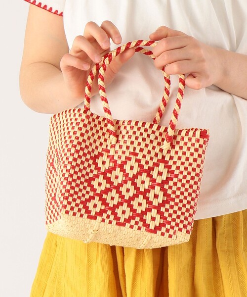 SHIPS(シップス)の「【SHIPS KIDS別注】Diminutivo:MINI BOLSA(SSS)(かごバッグ・キッズ・ブラック/パープル/レッド/オレンジ/ライラック・ONE SIZE)」の6枚目の写真