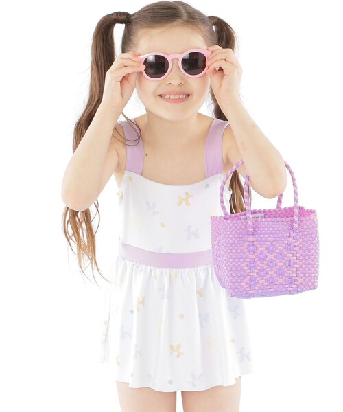 SHIPS(シップス)の「【SHIPS KIDS別注】Diminutivo:MINI BOLSA(SSS)(かごバッグ・キッズ・ブラック/パープル/レッド/オレンジ/ライラック・ONE SIZE)」の11枚目の写真