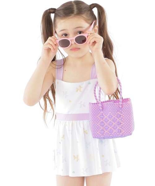 SHIPS(シップス)の「【SHIPS KIDS別注】Diminutivo:MINI BOLSA(SSS)(かごバッグ・キッズ・ブラック/パープル/レッド/オレンジ/ライラック・ONE SIZE)」の9枚目の写真