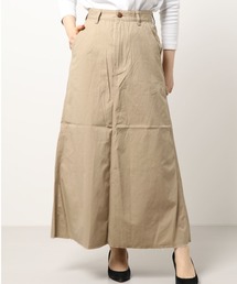 G1013 硫化染めボリュームワークスカート