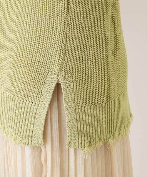 SHOO・LA・RUE(シューラルー)の「◆【2点セット】ダメージ前後2WAYニットベストセット(ベスト・レディース・ライトグリーン/アイボリー・02/03)」の10枚目の写真