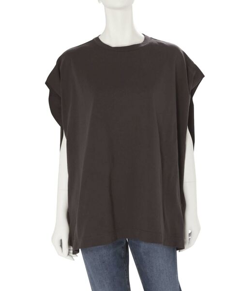 Ungrid(アングリッド)の「ルーズノースリトップス(Tシャツ/カットソー・レディース・チャコールグレー/レッド/オフホワイト・FREE)」の13枚目の写真