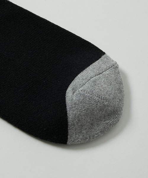 KATHARINE HAMNETT LONDON （キャサリンハムネットロンドン）の「KATHARINE HAMNETT LONDON/キャサリンハムネットロンドン Recover ribbon short socks（ソックス/靴下・メンズ・ブラック/グレー・FREE/25-27CM）」の6枚目の写真