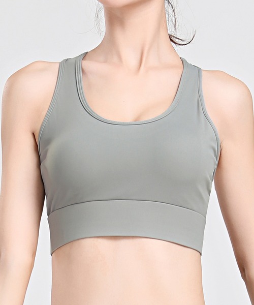 DAY CLOSET（デイ クローゼット）の「レディース　3段階で調節バックメッシュフィットネスブラトップ（スポーツブラ・レディース・グレー/ワイン/ブラック/ミント・M/L/S/LL）」の8枚目の写真