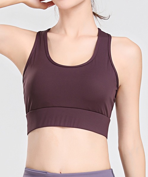 DAY CLOSET（デイ クローゼット）の「レディース　3段階で調節バックメッシュフィットネスブラトップ（スポーツブラ・レディース・グレー/ワイン/ブラック/ミント・M/L/S/LL）」の15枚目の写真