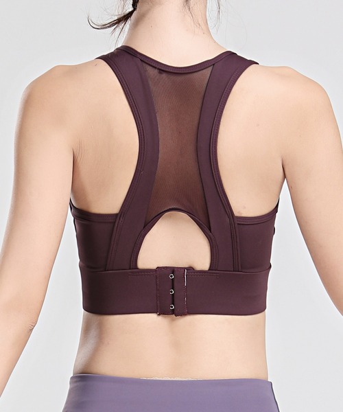 DAY CLOSET（デイ クローゼット）の「レディース　3段階で調節バックメッシュフィットネスブラトップ（スポーツブラ・レディース・グレー/ワイン/ブラック/ミント・M/L/S/LL）」の17枚目の写真