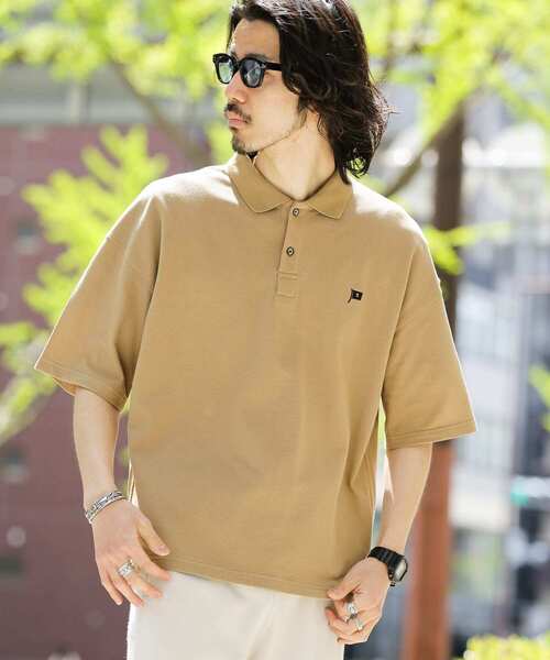 URBAN RESEARCH Sonny Label（アーバンリサーチサニーレーベル）の「FEELCOOL 鹿の子ポロシャツ（ポロシャツ・メンズ・ホワイト/ベージュ/ブラック・LARGE/MEDIUM）」の3枚目の写真