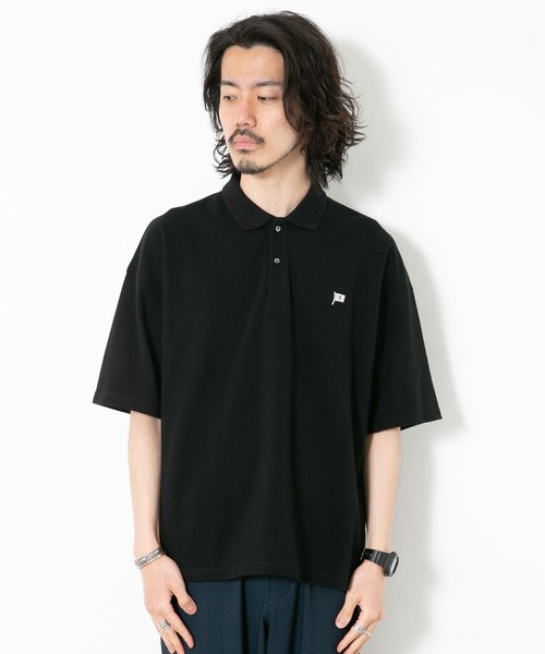 URBAN RESEARCH Sonny Label（アーバンリサーチサニーレーベル）の「FEELCOOL 鹿の子ポロシャツ（ポロシャツ・メンズ・ホワイト/ベージュ/ブラック・LARGE/MEDIUM）」の7枚目の写真