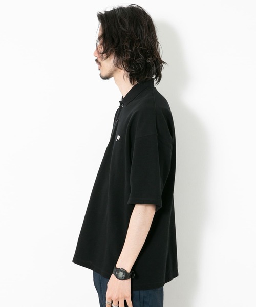 URBAN RESEARCH Sonny Label（アーバンリサーチサニーレーベル）の「FEELCOOL 鹿の子ポロシャツ（ポロシャツ・メンズ・ホワイト/ベージュ/ブラック・LARGE/MEDIUM）」の8枚目の写真