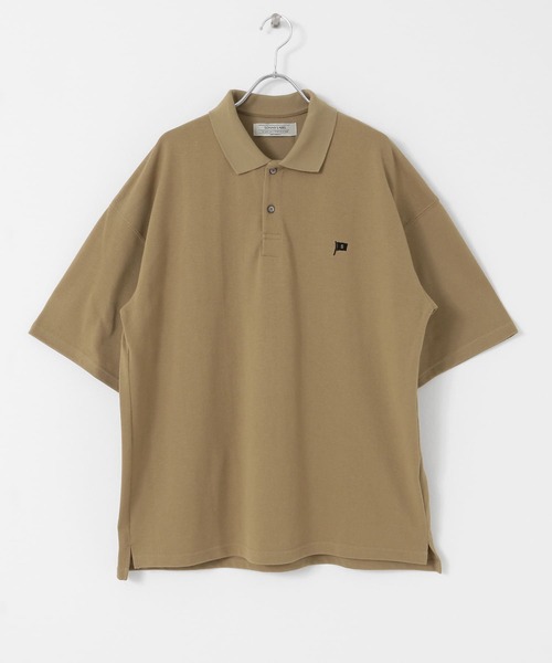 URBAN RESEARCH Sonny Label（アーバンリサーチサニーレーベル）の「FEELCOOL 鹿の子ポロシャツ（ポロシャツ・メンズ・ホワイト/ベージュ/ブラック・LARGE/MEDIUM）」の12枚目の写真