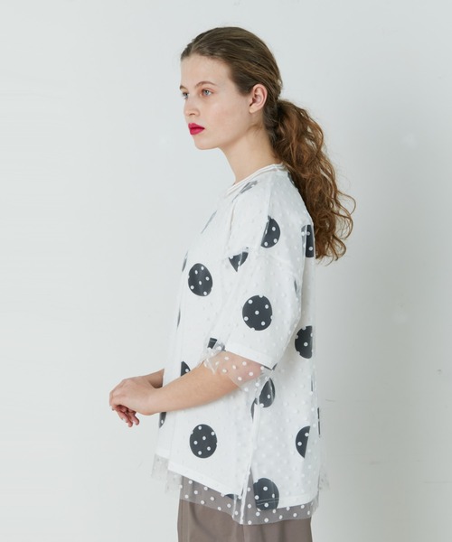 FRAPBOIS（フラボア）の「レイドチュール カットソー（Tシャツ/カットソー・レディース・ストライプ/ブラック系その他/ホワイト系その他・1）」の6枚目の写真