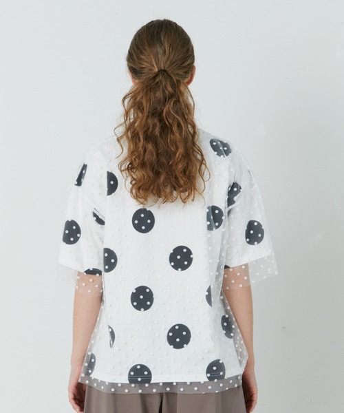 FRAPBOIS（フラボア）の「レイドチュール カットソー（Tシャツ/カットソー・レディース・ストライプ/ブラック系その他/ホワイト系その他・1）」の7枚目の写真