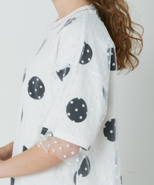 FRAPBOIS（フラボア）の「レイドチュール カットソー（Tシャツ/カットソー・レディース・ストライプ/ブラック系その他/ホワイト系その他・1）」の9枚目の写真