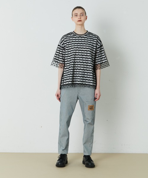 FRAPBOIS（フラボア）の「レイドチュール カットソー（Tシャツ/カットソー・レディース・ストライプ/ブラック系その他/ホワイト系その他・1）」の15枚目の写真