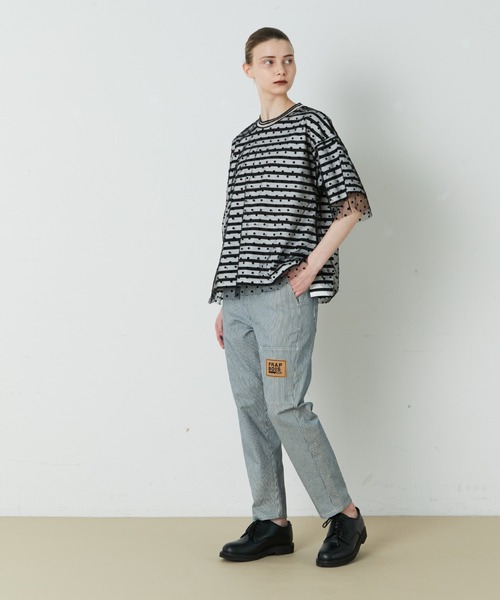 FRAPBOIS（フラボア）の「レイドチュール カットソー（Tシャツ/カットソー・レディース・ストライプ/ブラック系その他/ホワイト系その他・1）」の16枚目の写真