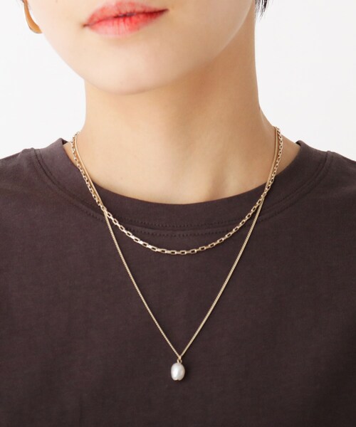 OPAQUE.CLIP（オペークドットクリップ）の「◆3WAY2連ネックレス（ネックレス・レディース・ゴールド・00）」の2枚目の写真