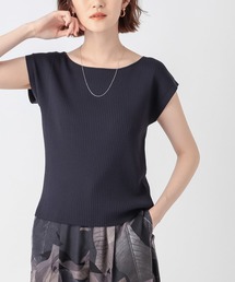 RIVE DROITE | 美シルエットで細見え効果　クールタッチUVリブフレンチニット(ニット/セーター)