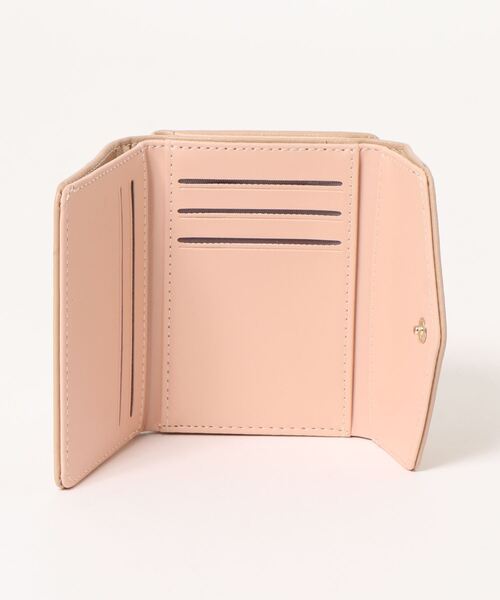 SPINNS（スピンズ）の「【三つ折り型】メタルバタフライミニウォレット（財布・レディース・ブラック/ベージュ/ミント/アイボリー/レッド・ONESIZE）」の10枚目の写真