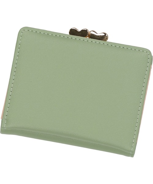 SPINNS（スピンズ）の「【三つ折り型】メタルバタフライミニウォレット（財布・レディース・ブラック/ベージュ/ミント/アイボリー/レッド・ONESIZE）」の13枚目の写真