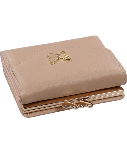 SPINNS（スピンズ）の「【三つ折り型】メタルバタフライミニウォレット（財布・レディース・ブラック/ベージュ/ミント/アイボリー/レッド・ONESIZE）」の19枚目の写真