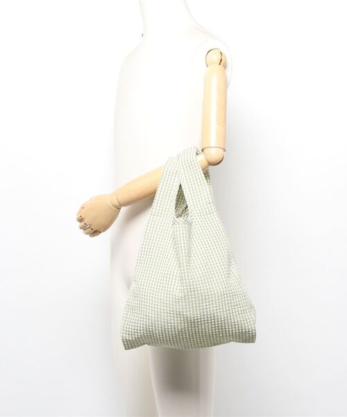 flower（フラワー）の「ミニチェックバッグ（ショルダーバッグ・レディース・イエロー/グリーン・FREE）」の5枚目の写真