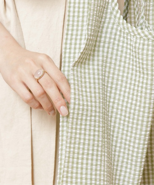 flower（フラワー）の「ミニチェックバッグ（ショルダーバッグ・レディース・イエロー/グリーン・FREE）」の7枚目の写真