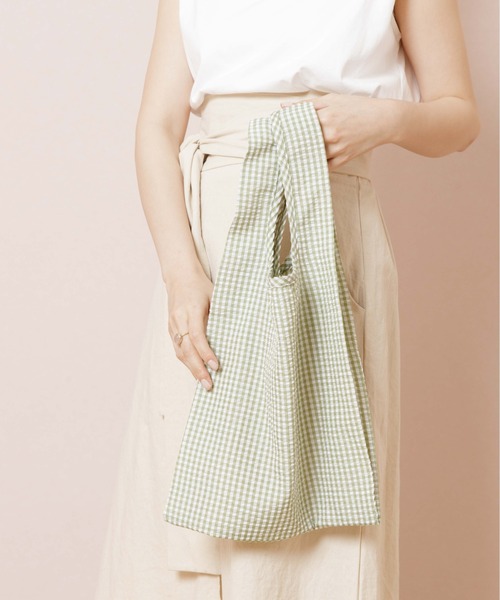 flower（フラワー）の「ミニチェックバッグ（ショルダーバッグ・レディース・イエロー/グリーン・FREE）」の8枚目の写真