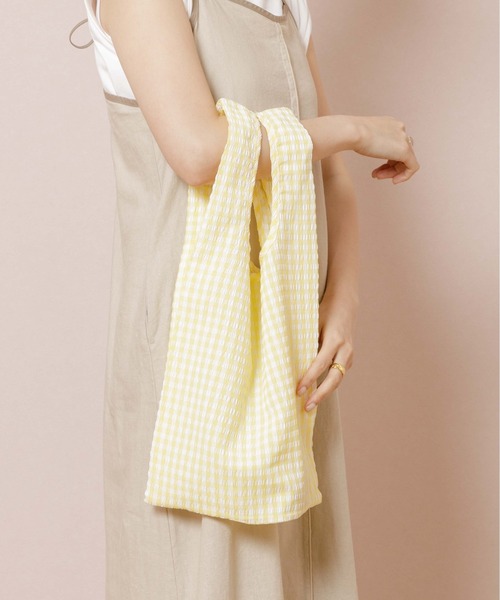 flower（フラワー）の「ミニチェックバッグ（ショルダーバッグ・レディース・イエロー/グリーン・FREE）」の11枚目の写真