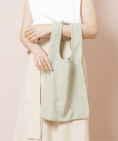 flower（フラワー）の「ミニチェックバッグ（ショルダーバッグ・レディース・イエロー/グリーン・FREE）」の15枚目の写真