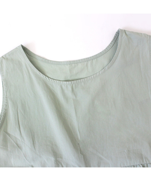 MODE ROBE（モードローブ）の「ティアードフレアノースリーブ（Tシャツ/カットソー・レディース・ホワイト/ブラック/ミント・FREE）」の18枚目の写真