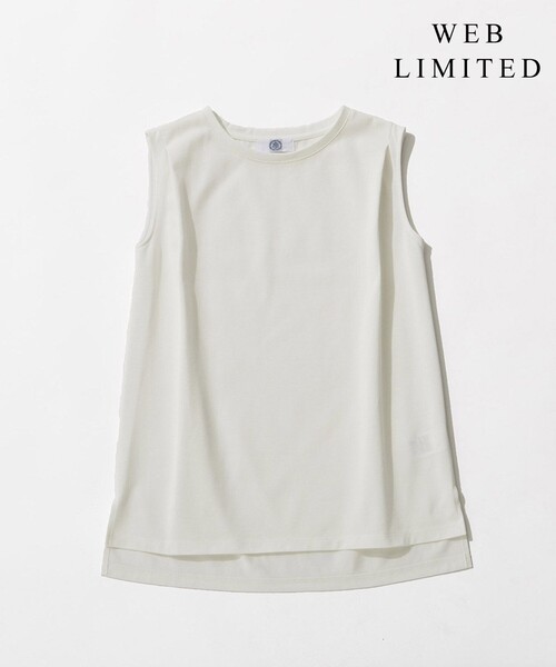 J.PRESS Ladies(J.プレス レディス)の「【WEB限定】防汚Tシャツ ノースリーブ(Tシャツ/カットソー・レディース・ベージュ系/ホワイト系・SMALL)」の7枚目の写真
