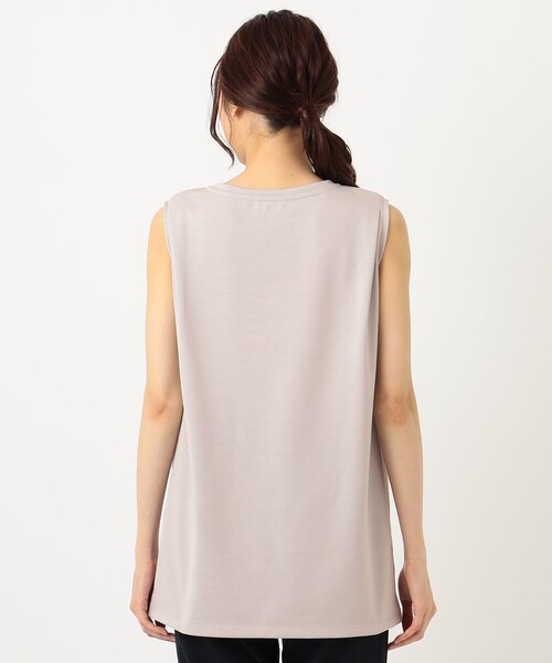 J.PRESS Ladies(J.プレス レディス)の「【WEB限定】防汚Tシャツ ノースリーブ(Tシャツ/カットソー・レディース・ベージュ系/ホワイト系・SMALL)」の12枚目の写真