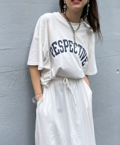 WEGO(ウィゴー)の「WEGO/【ZOZOTOWN&一部店限定】コットンショートT&マキシスカート(Tシャツ/カットソー・レディース・ホワイト/スミクロ・FREE)」の13枚目の写真